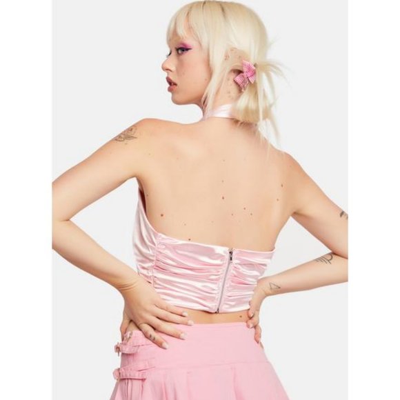 DESIRED DREAMER CORSET HALTER TOP - Picture 2 of 2